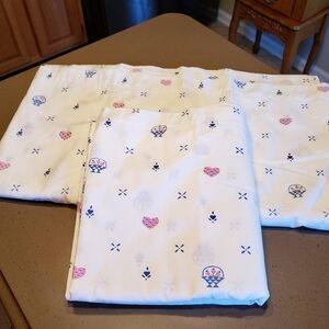 Pair Of Vintage Full/Queen Flat Sheets